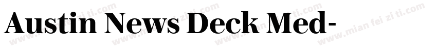 Austin News Deck Med字体转换